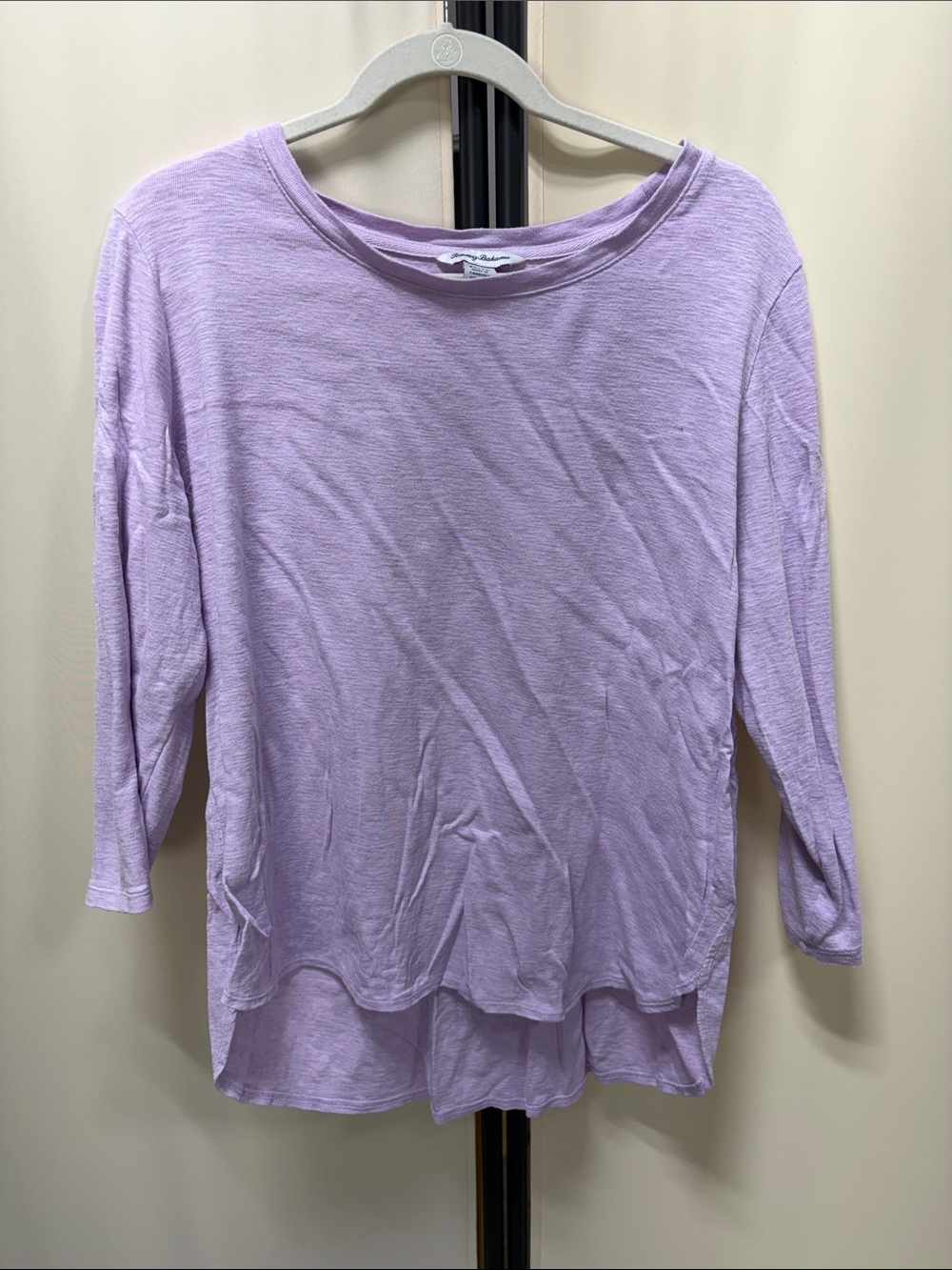 Tommy Bahama Lavender Long-Sleeve Slub Knit Tee